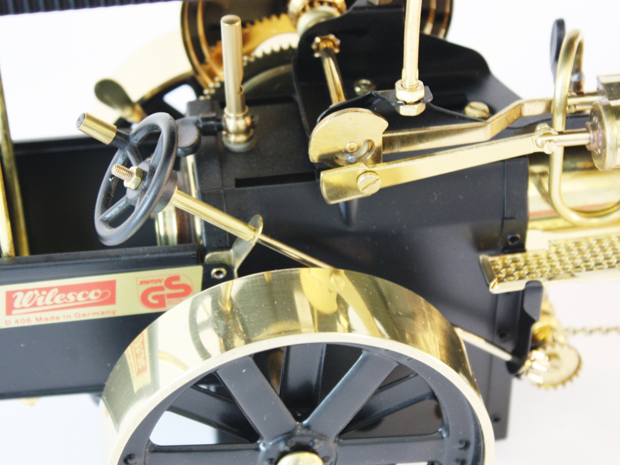 Dampftraktor D416 Bausatz (schwarz/messing)